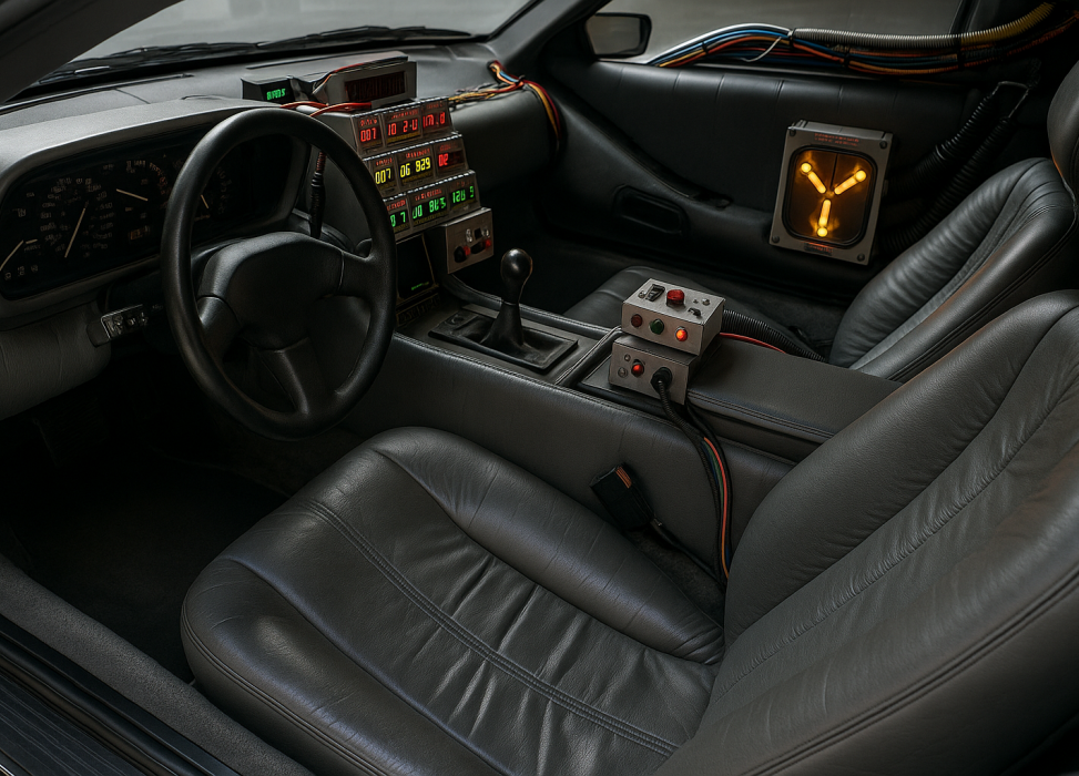 Delorean-interior